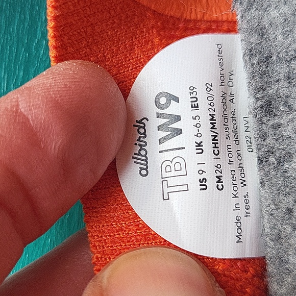 Allbirds Tree Breezers Knit Ballet Flats - Orange -9 - Picture 2 of 8